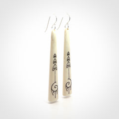 Beautiful Bone Dreamcatcher Earrings