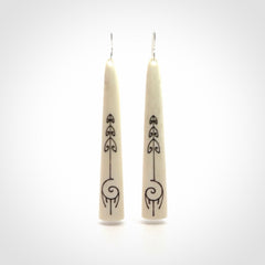 Beautiful Bone Dreamcatcher Earrings