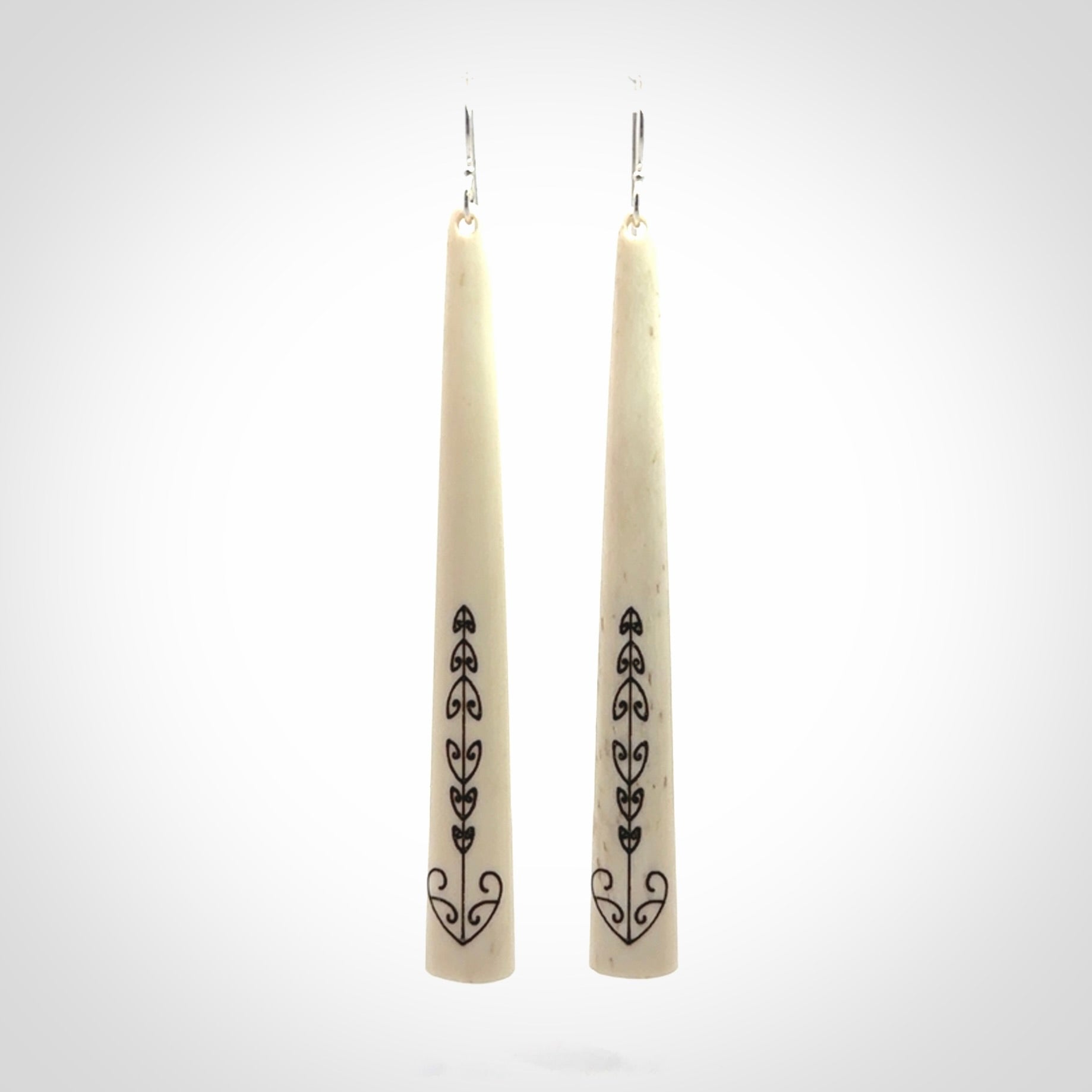 Gorgeous, Large, Bone Earrings