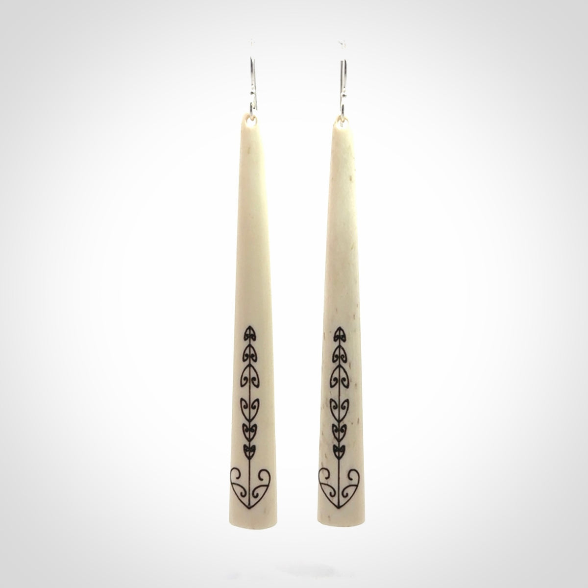Gorgeous, Large, Bone Earrings