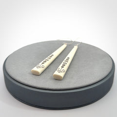 Gorgeous, Large, Bone Earrings