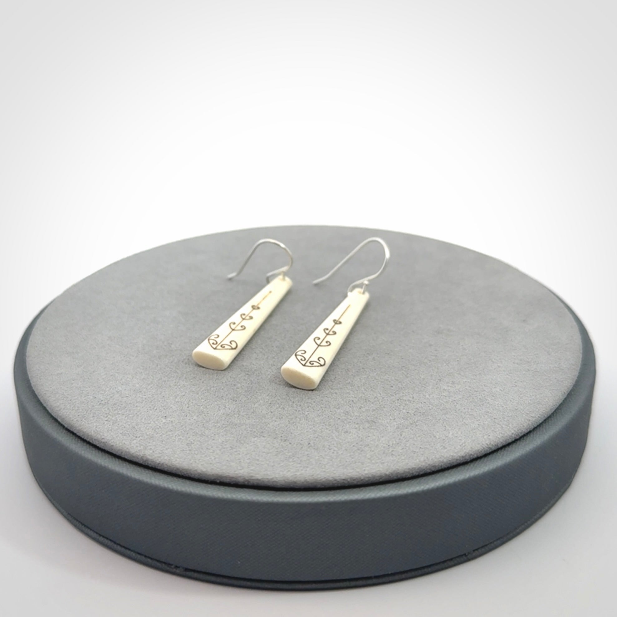 Handcrafted Bone Earrings - Wonderful Art to Wear!