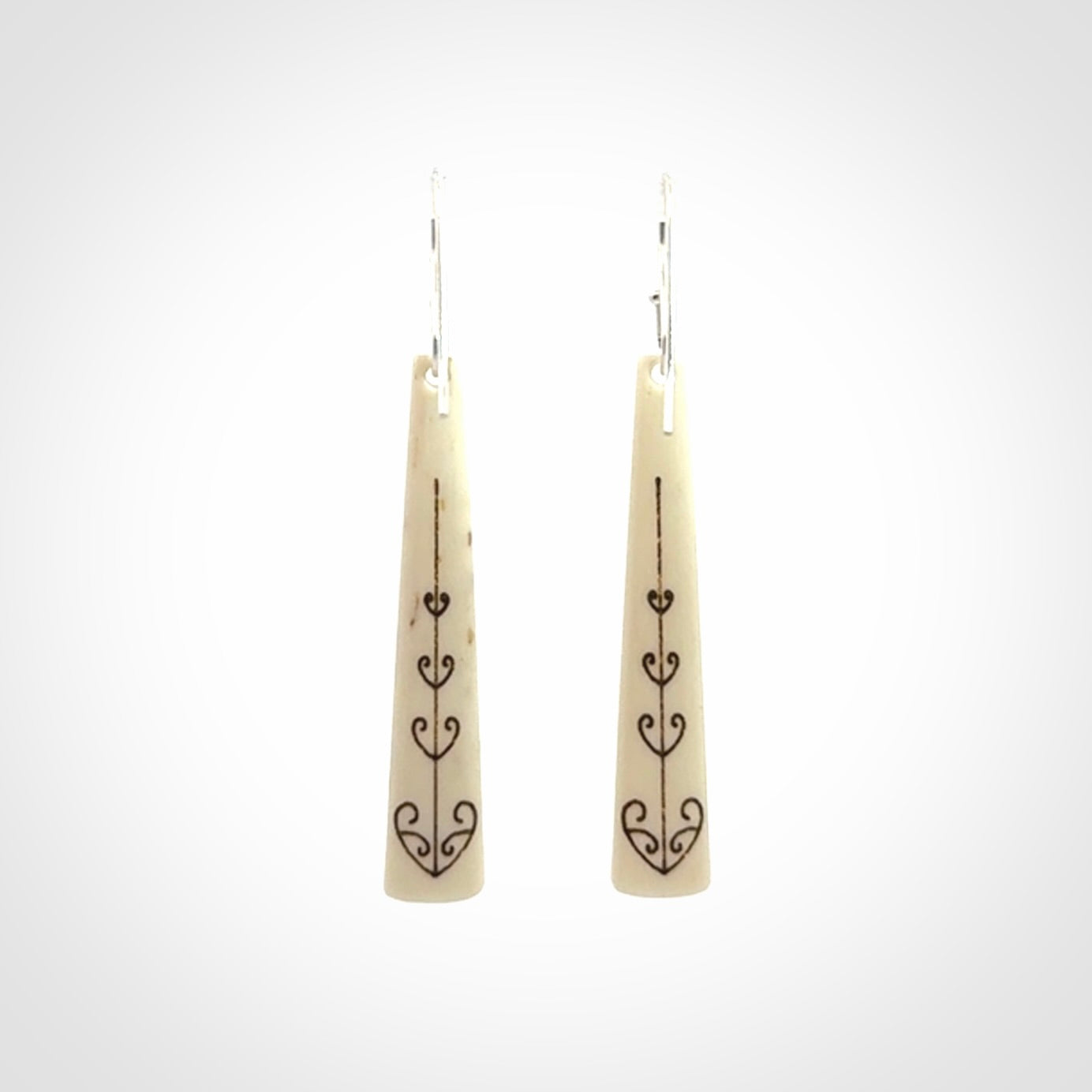 Handcrafted Bone Earrings - Wonderful Art to Wear!