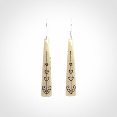 Handcrafted Bone Earrings - Wonderful Art to Wear!