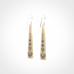 Handcrafted Bone Earrings - Wonderful Art to Wear!