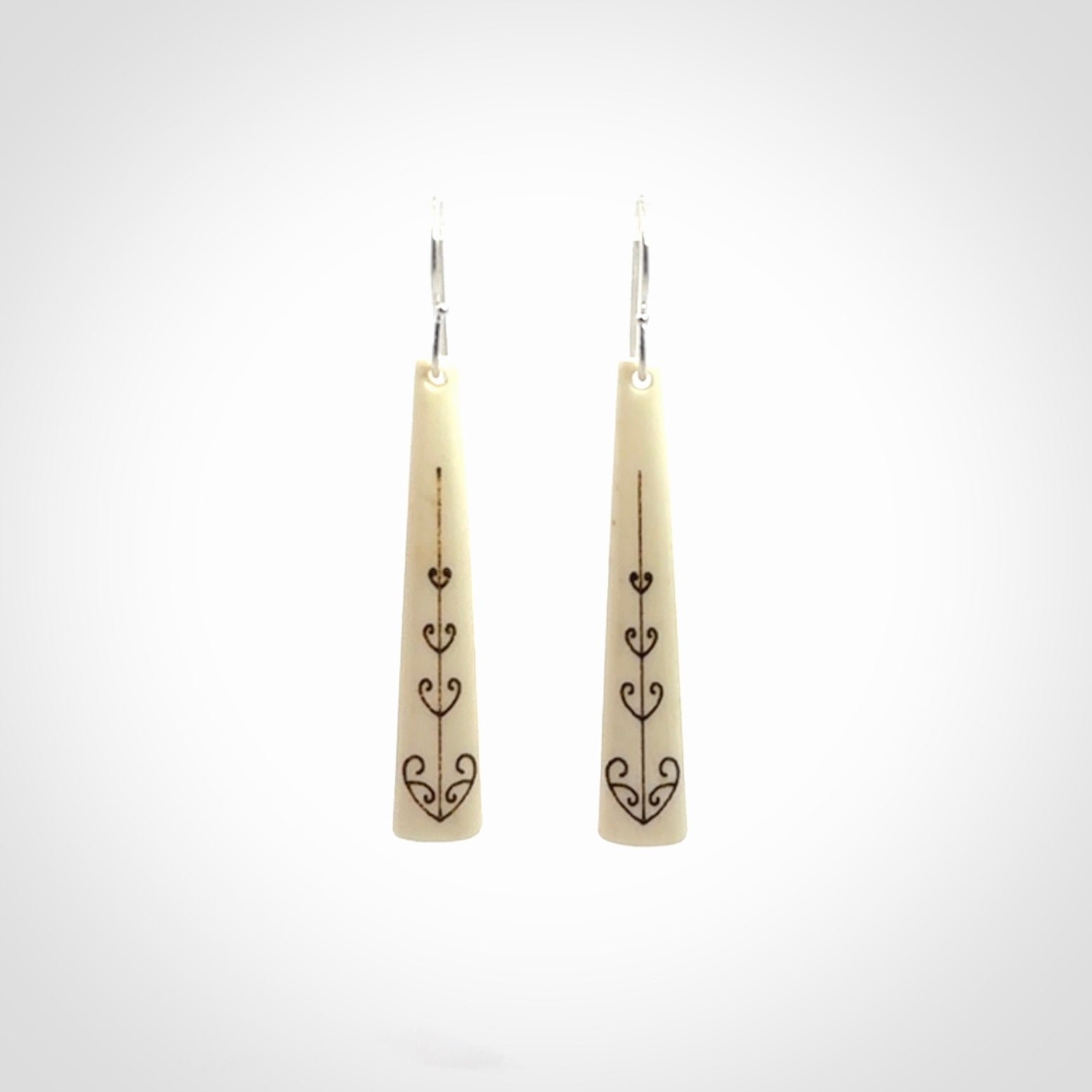 Handcrafted Bone Earrings - Wonderful Art to Wear!