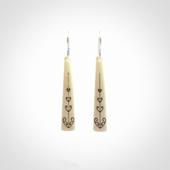 Handcrafted Bone Earrings - Wonderful Art to Wear!