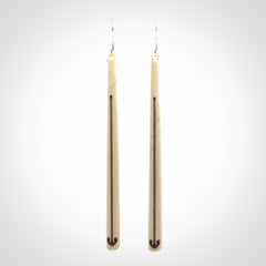 Handcrafted bone earrings