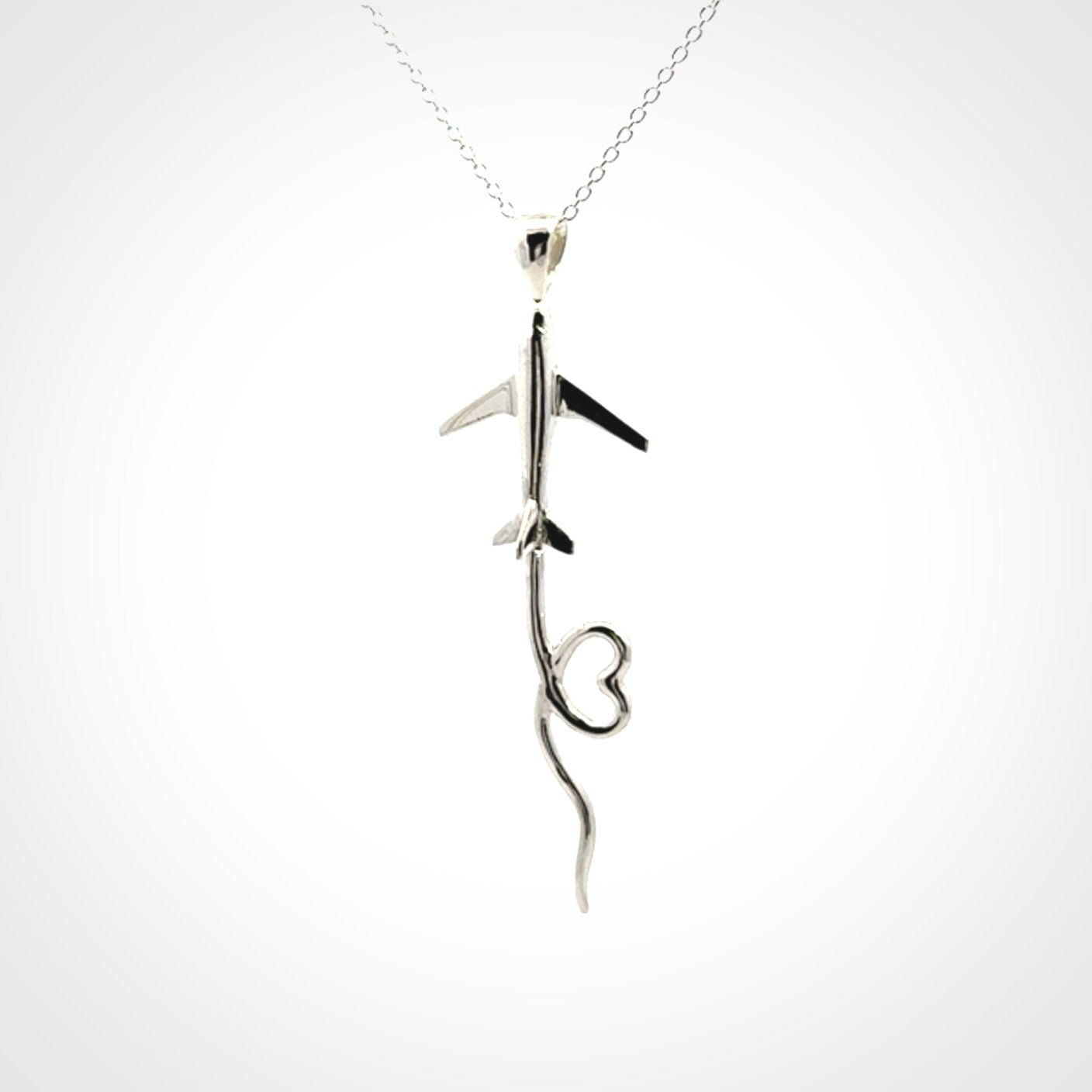 Sterling Silver Plane Pendants for Travel Lovers