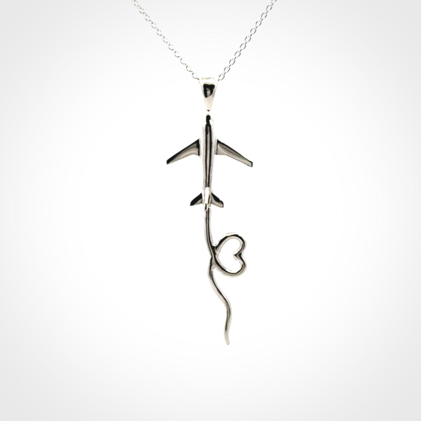 Sterling Silver Plane Pendants for Travel Lovers