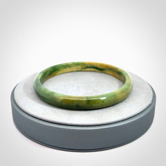 Magnificent Flower Jade Bangle