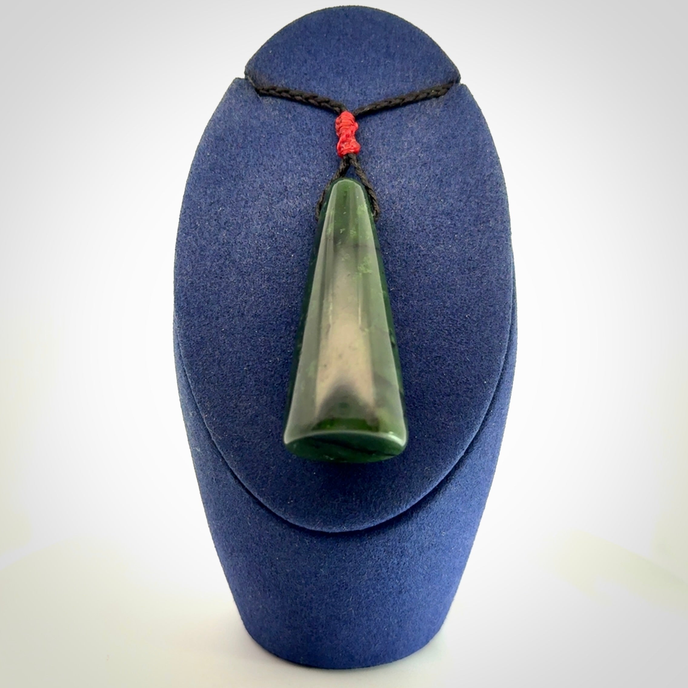 Hand carved jade ring holder pendant