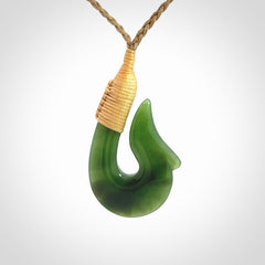 British Columbian Jade Hook pendants