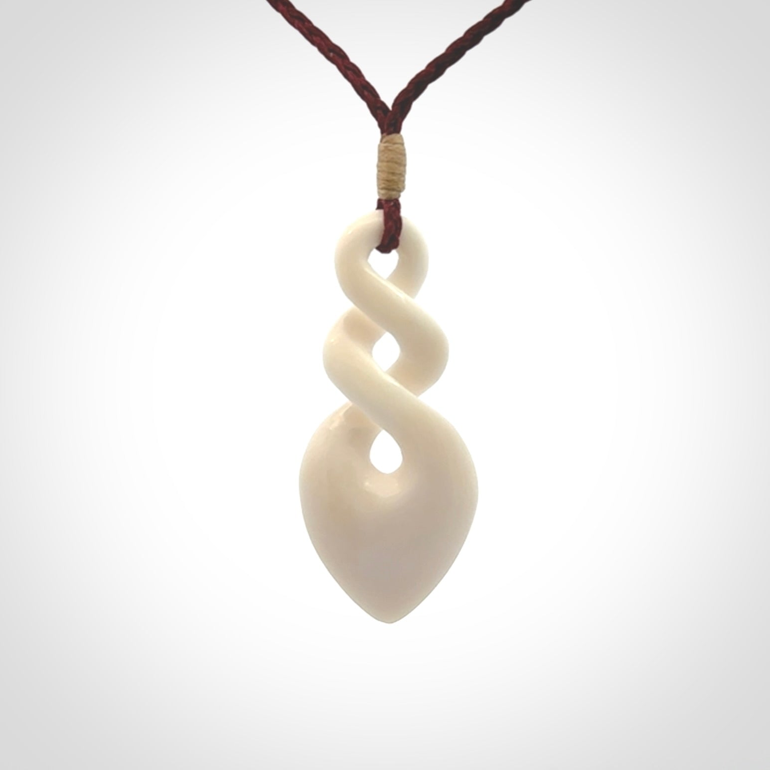 Beautiful Bone Twist Pendants