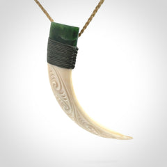 Boars Tusk and Jade Art to Wear