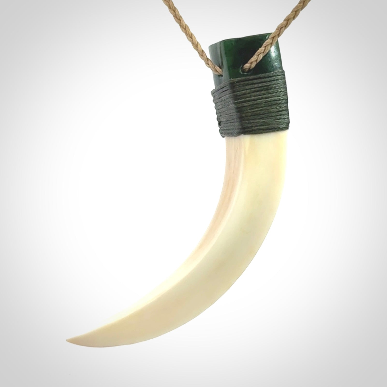 Boars Tusk and Jade Art to Wear