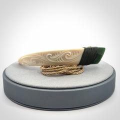 Boars Tusk and Jade Art to Wear