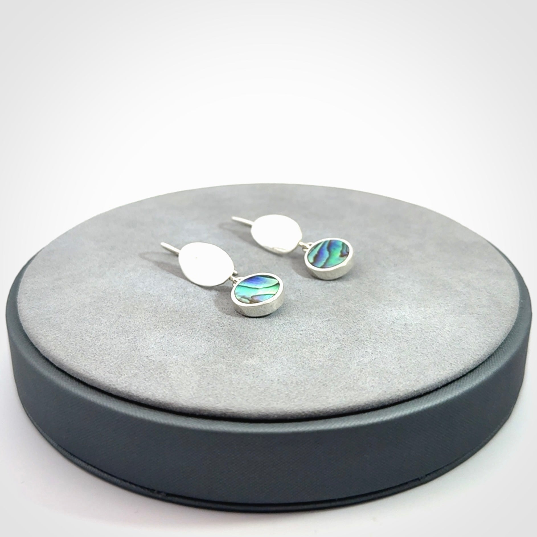 Hand made Paua Shell and Sterling Silver earrings