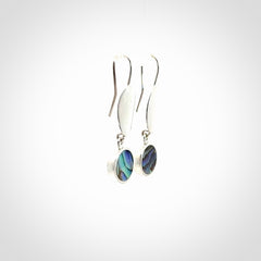 Hand made Paua Shell and Sterling Silver earrings
