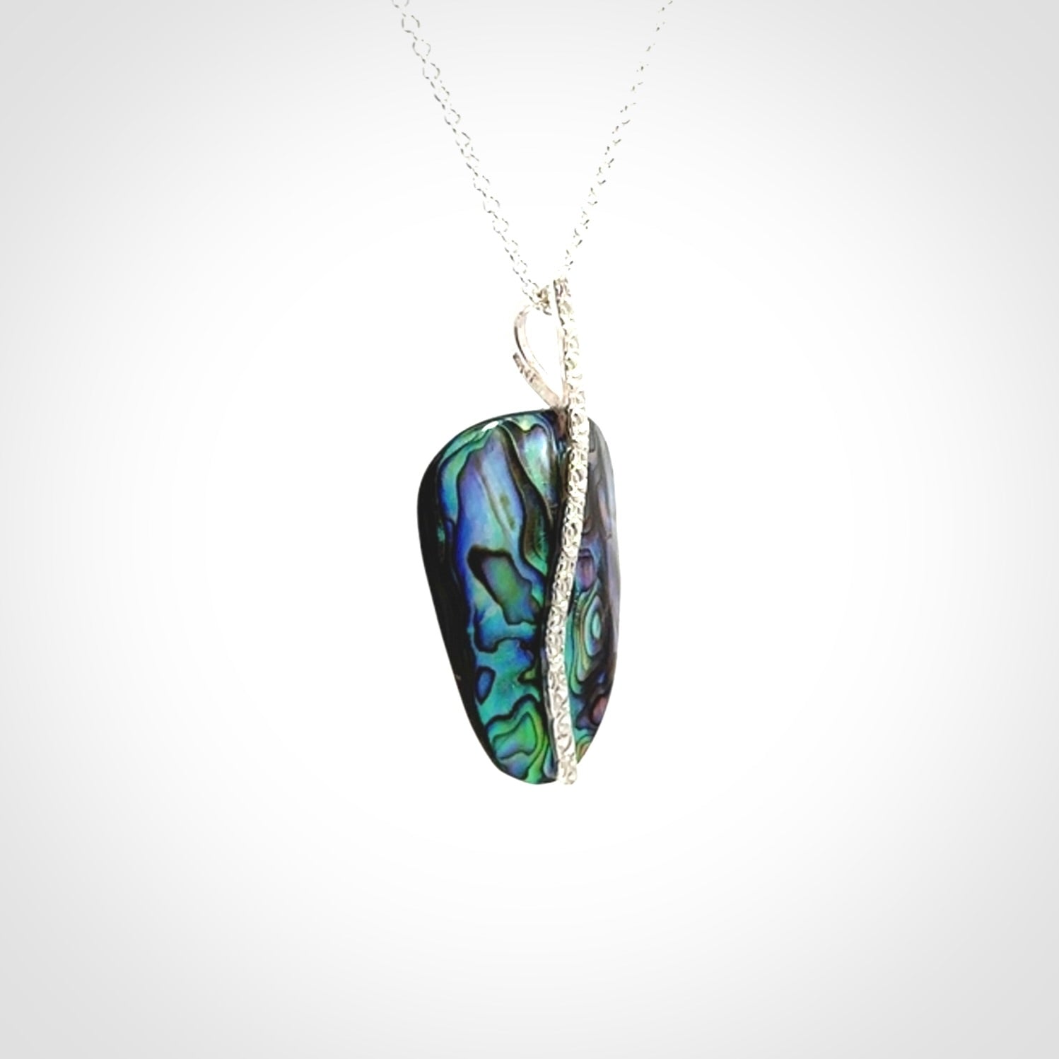 Paua Shell with Sterling Silver pendant