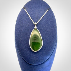 New Zealand Jade with Sterling Silver pendant