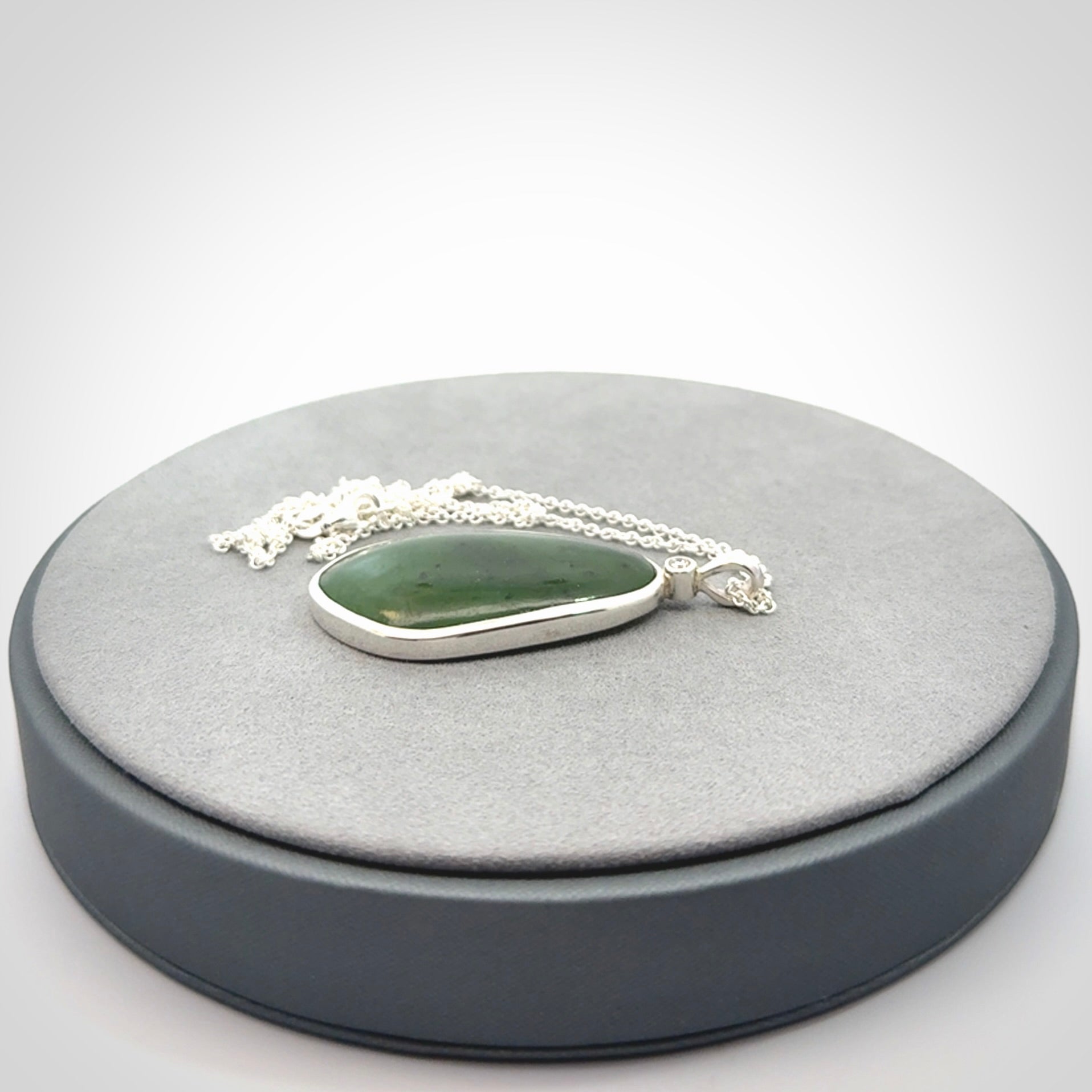 New Zealand Jade with Sterling Silver pendant