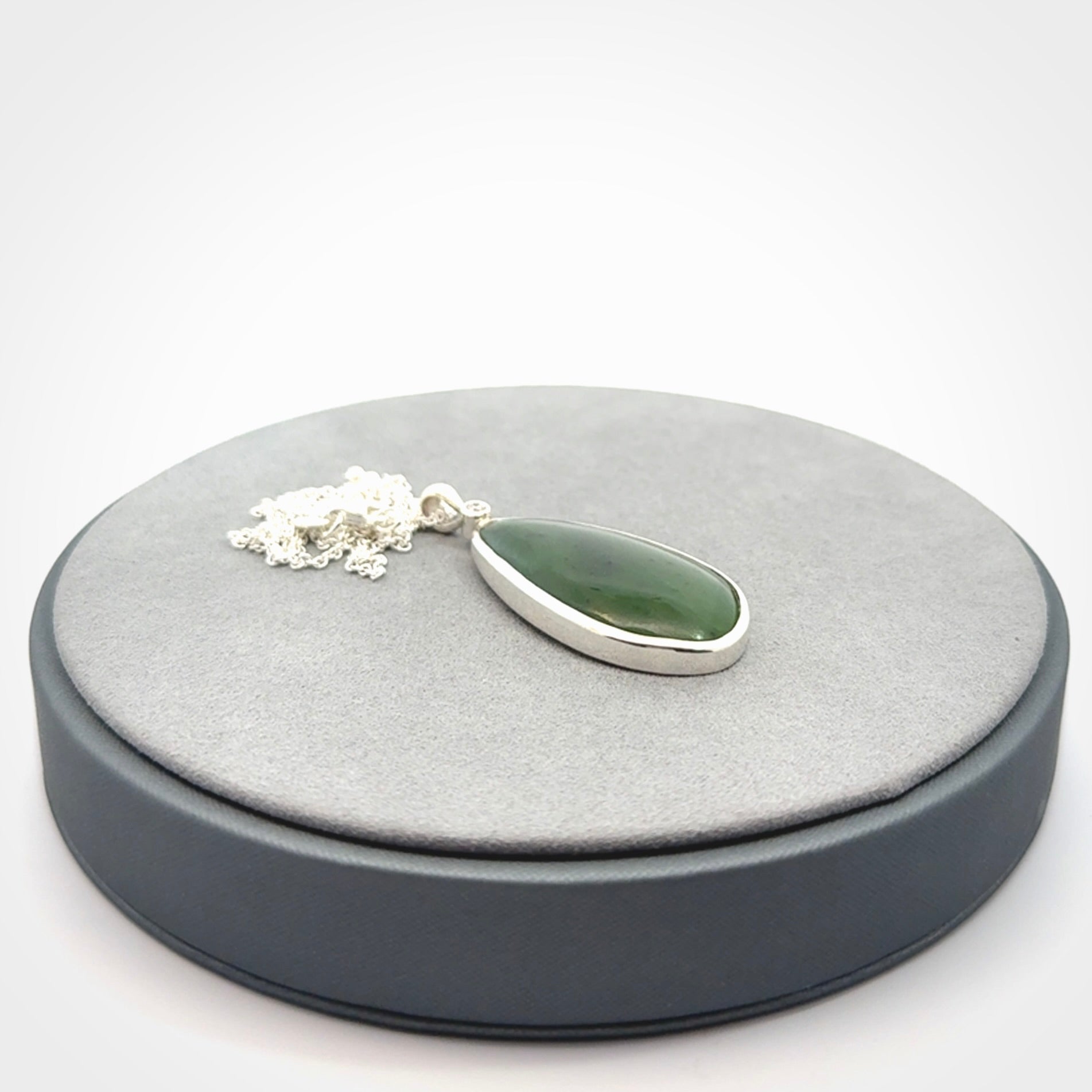 New Zealand Jade with Sterling Silver pendant