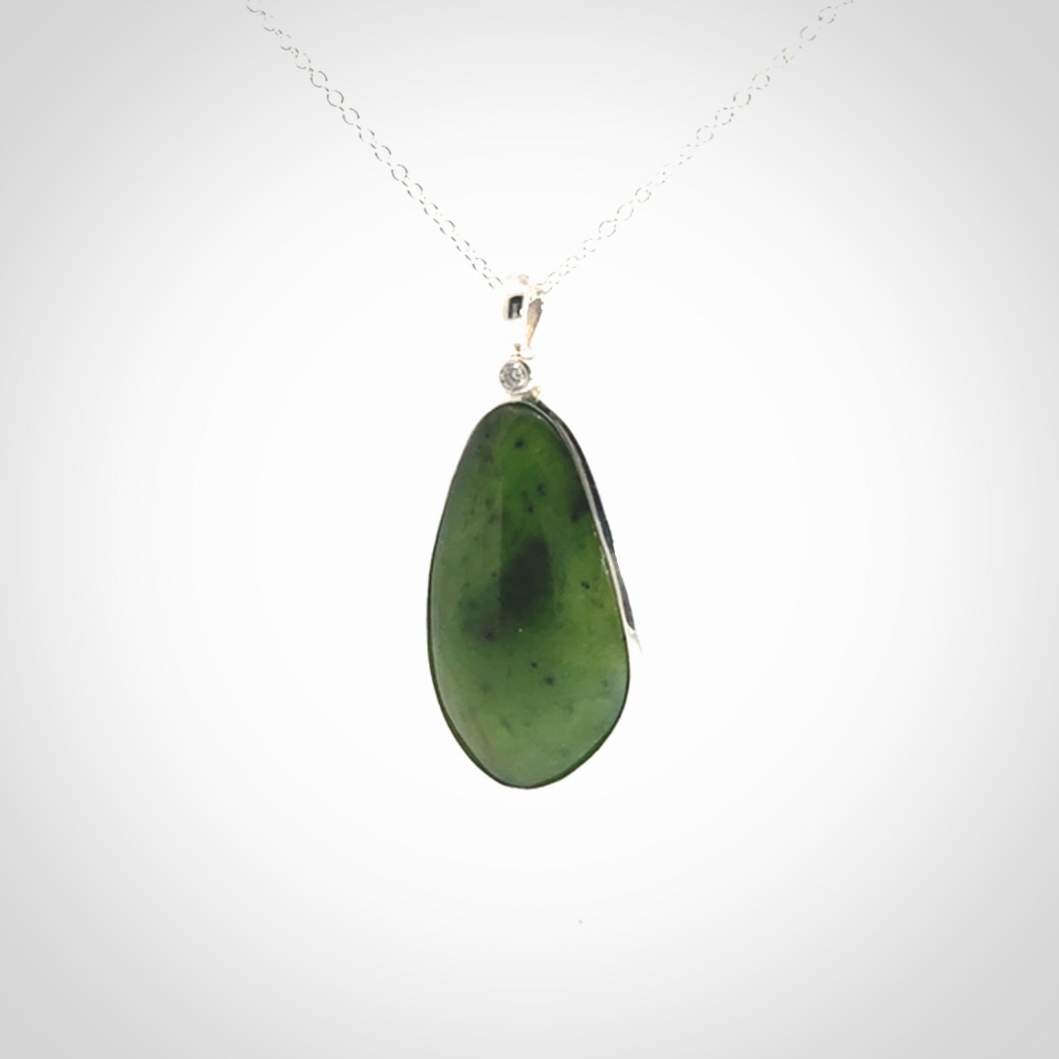 New Zealand Jade with Sterling Silver pendant