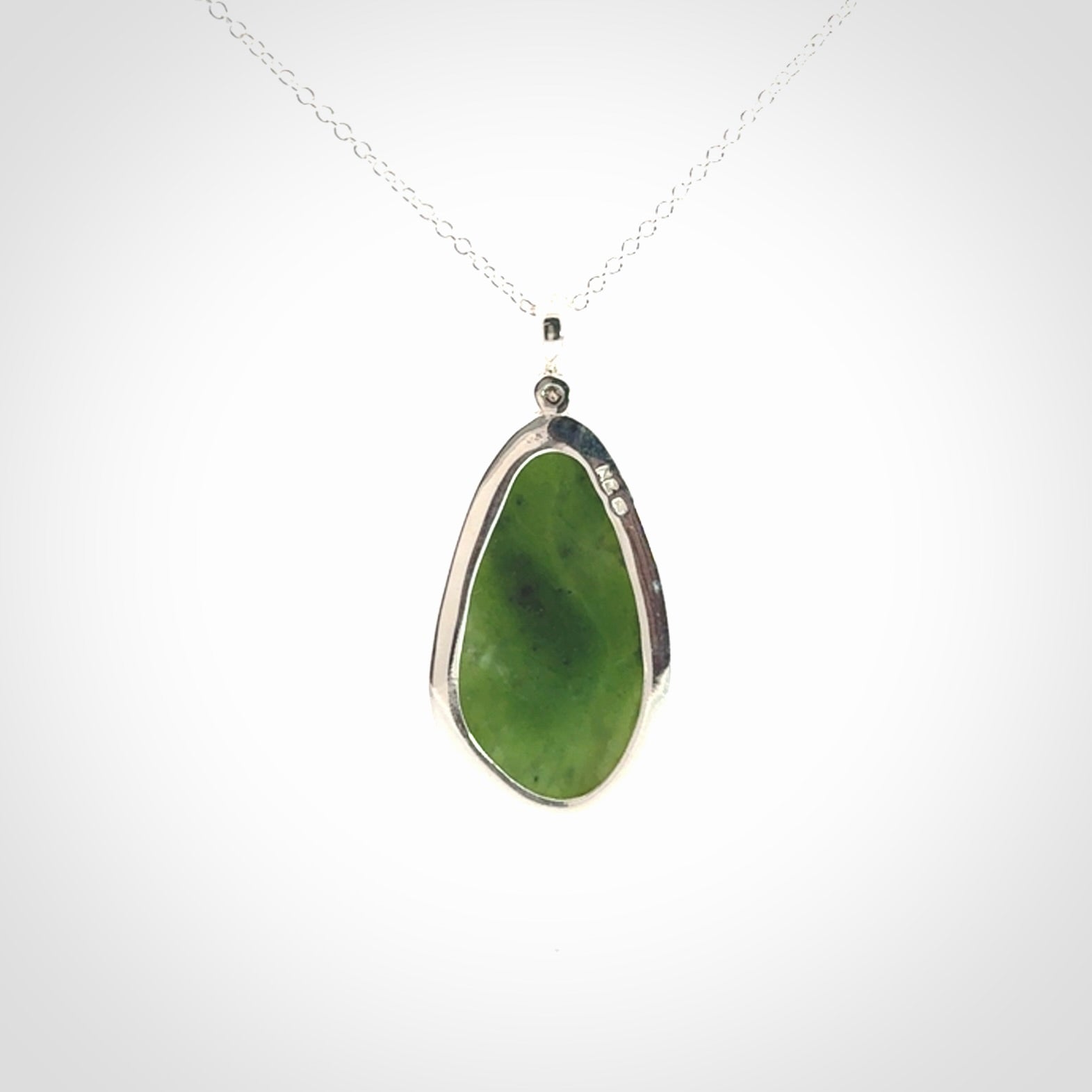 New Zealand Jade with Sterling Silver pendant