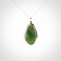 New Zealand Jade with Sterling Silver pendant