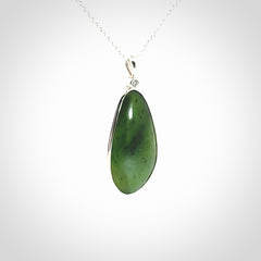 New Zealand Jade with Sterling Silver pendant