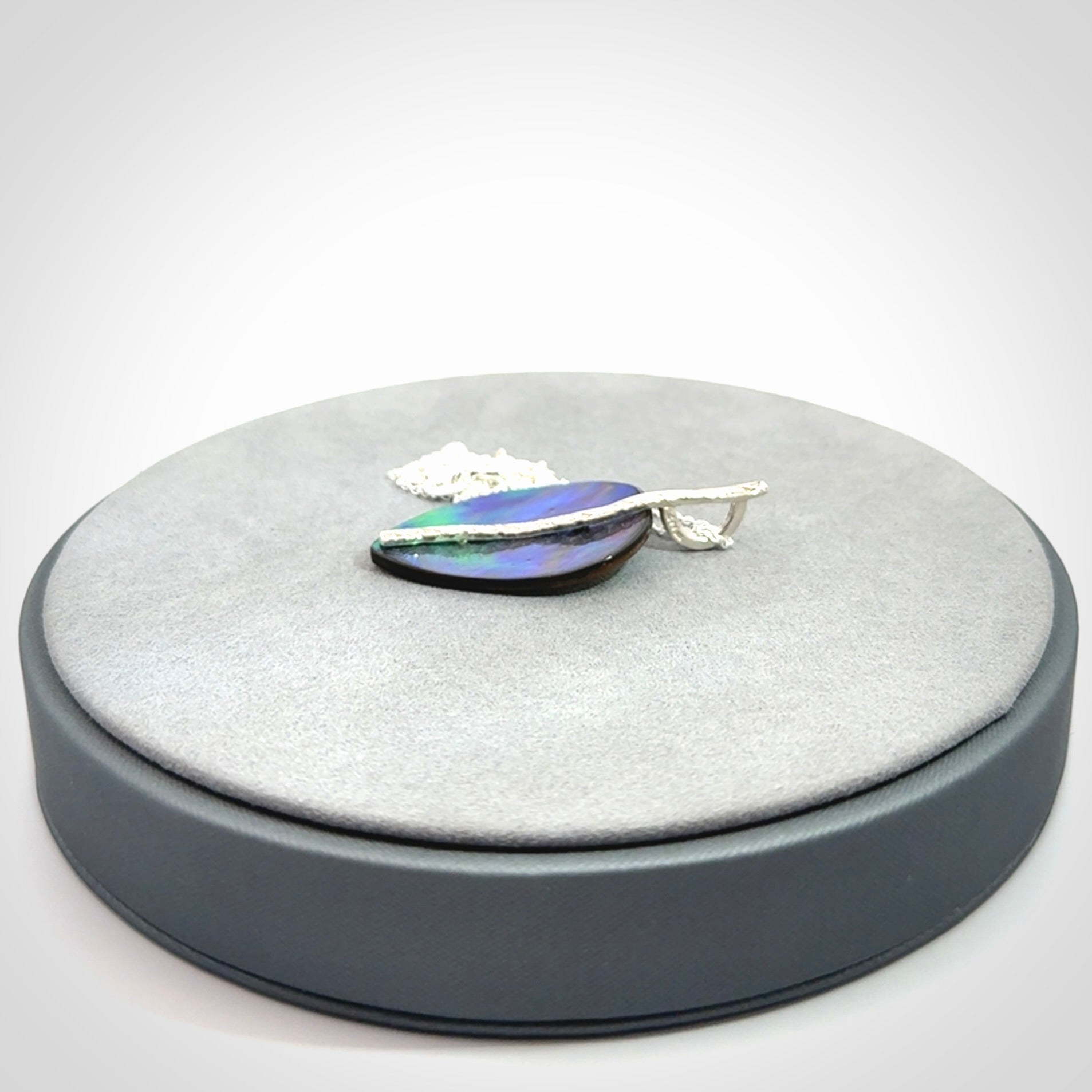Hand crafted paua shell with sterling silver pendant