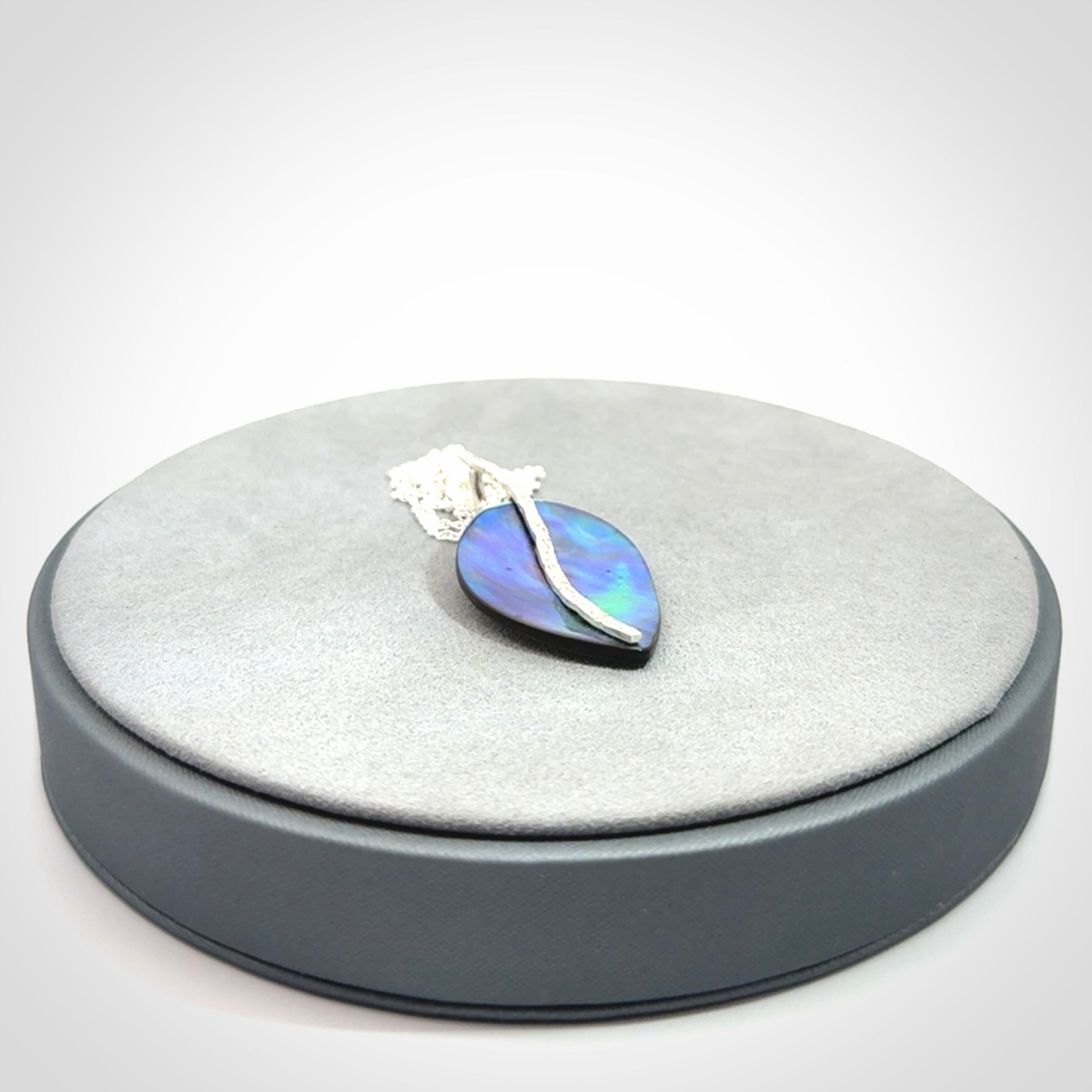 Hand crafted paua shell with sterling silver pendant