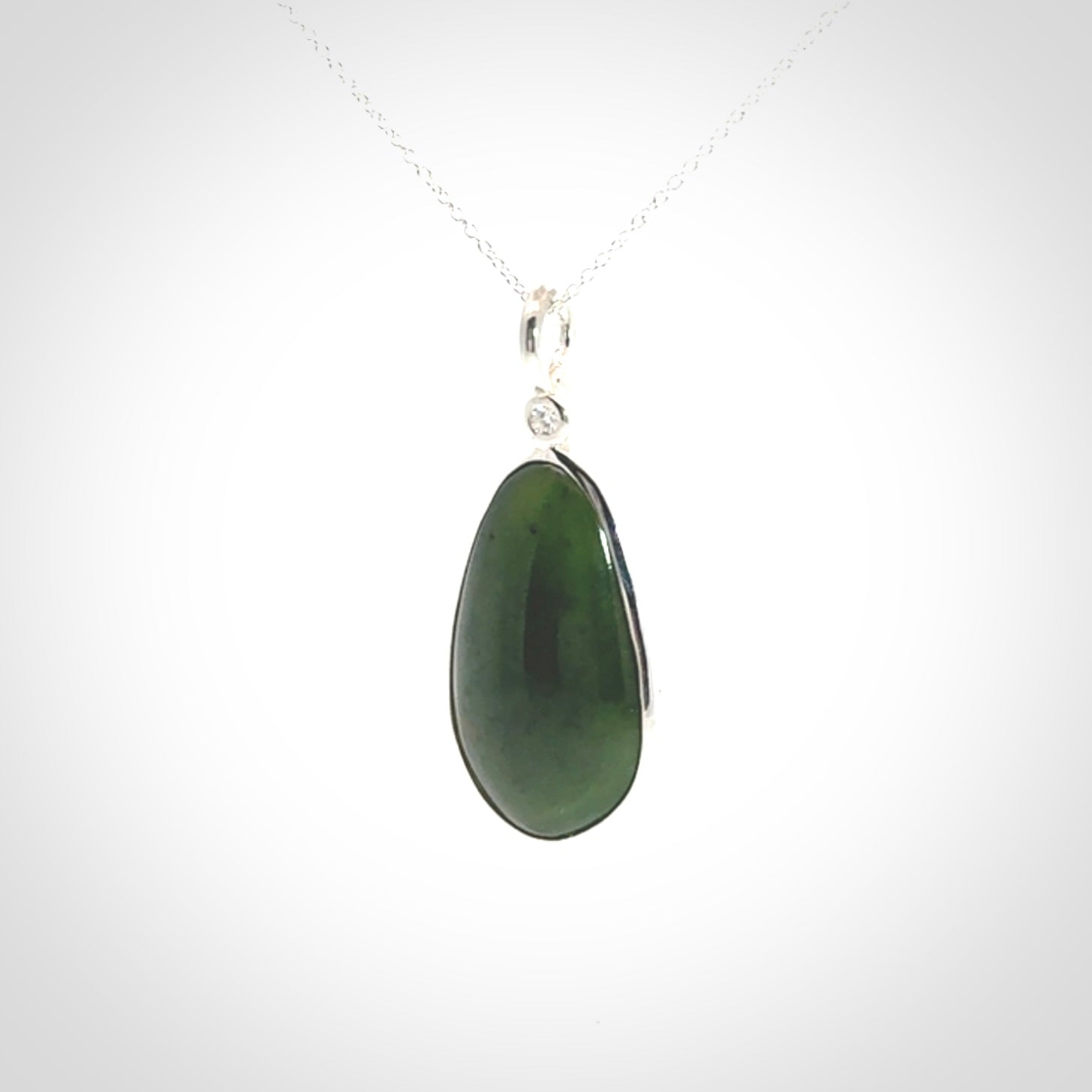 Hand Crafted Sterling Silver with New Zealand Jade pendant