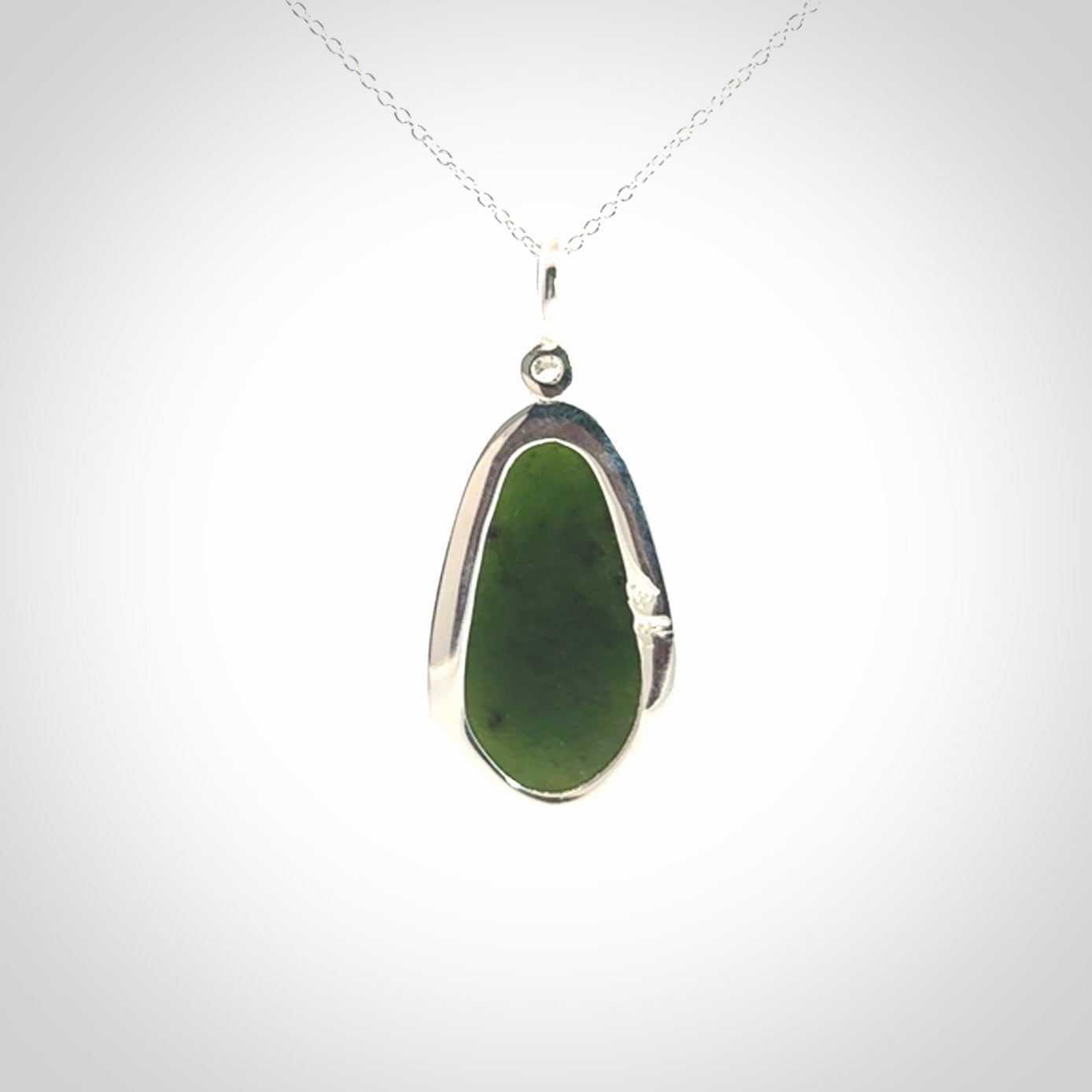 Hand Crafted Sterling Silver with New Zealand Jade pendant