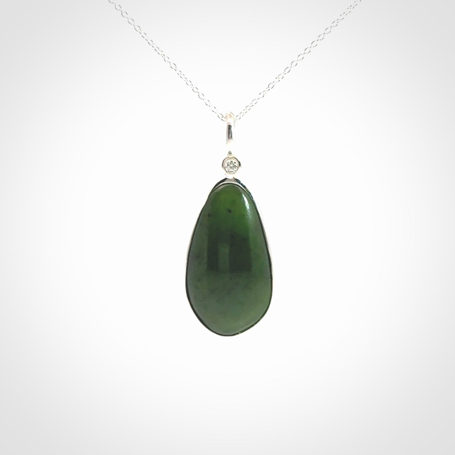 Hand Crafted Sterling Silver with New Zealand Jade pendant