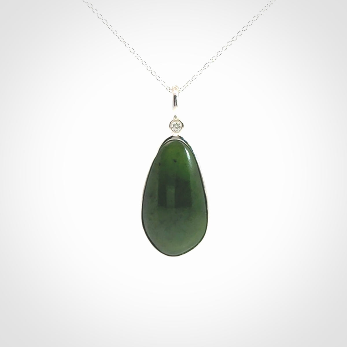 Hand Crafted Sterling Silver with New Zealand Jade pendant