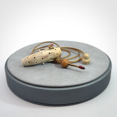 Hand carved Deer Antler Chalice Pendant with removable lid.