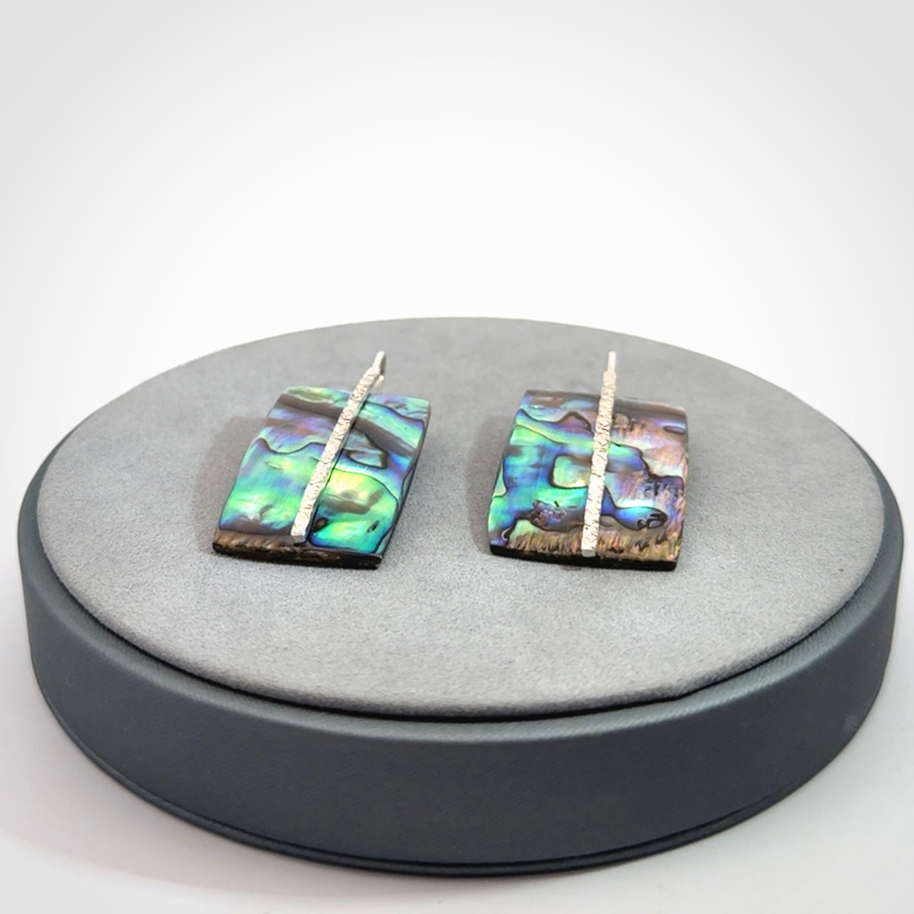 Paua shell with sterling silver earrings