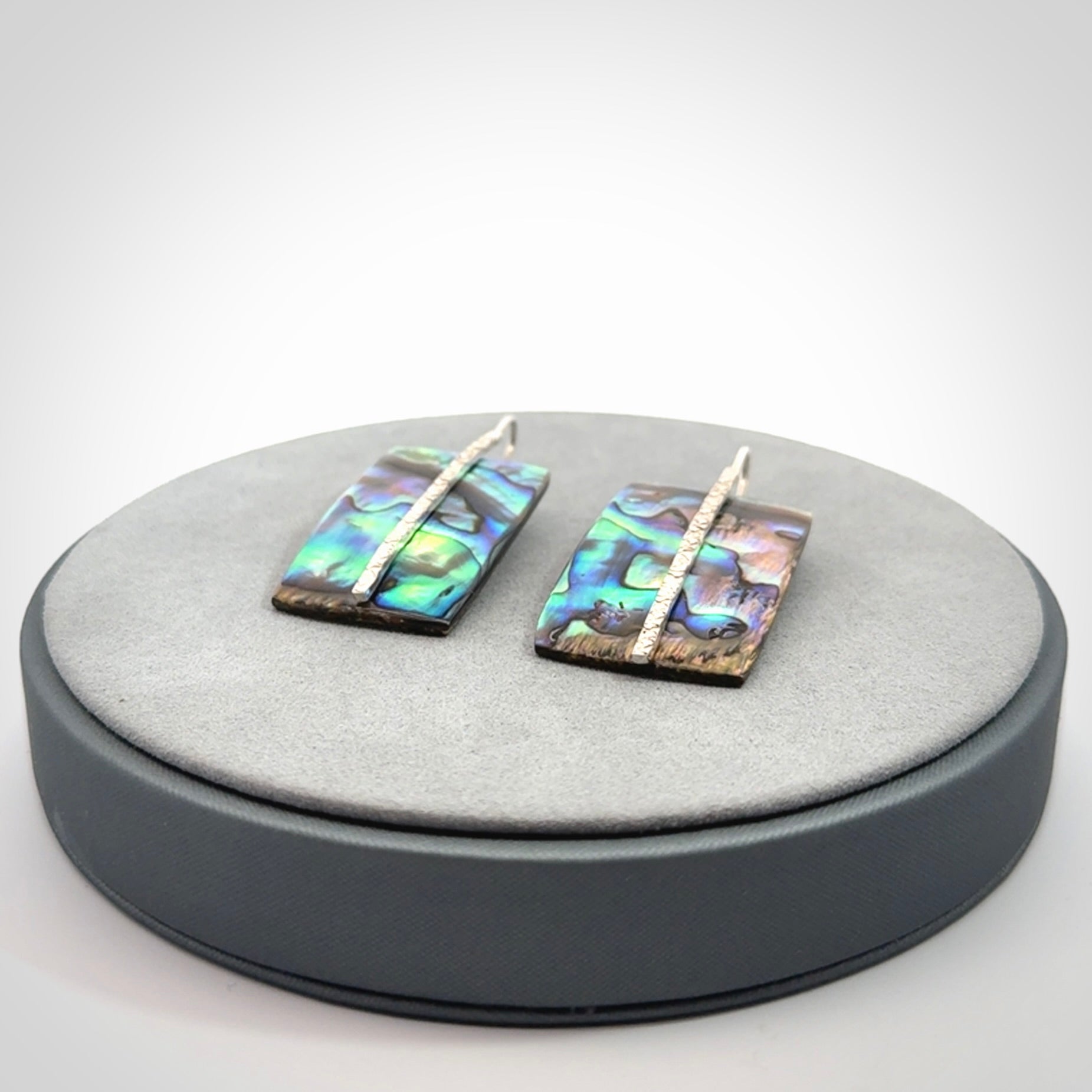 Paua shell with sterling silver earrings