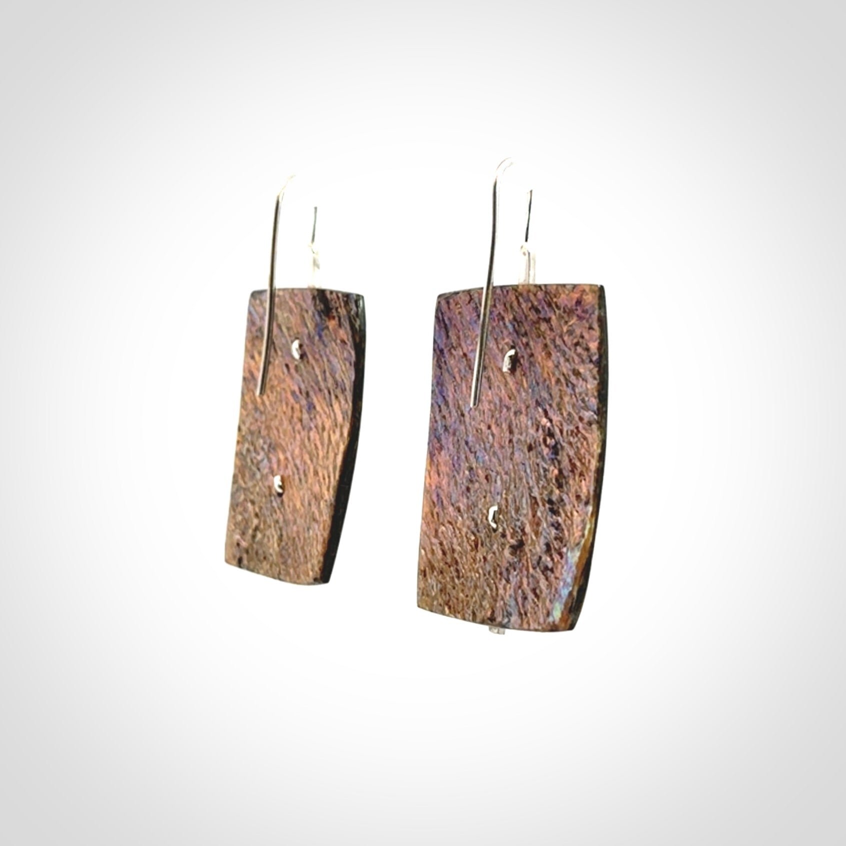 Paua shell with sterling silver earrings
