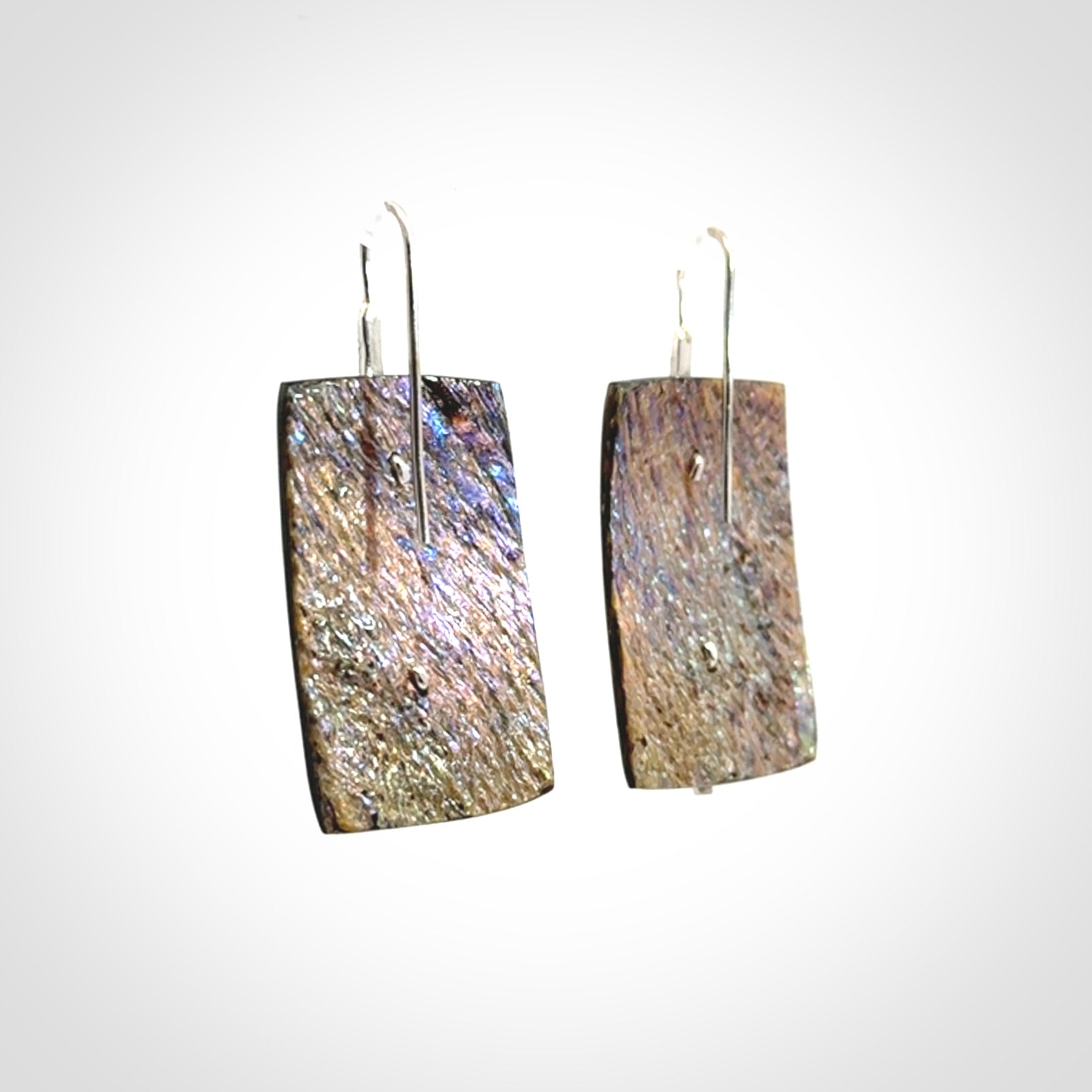 Paua shell with sterling silver earrings