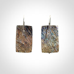 Paua shell with sterling silver earrings