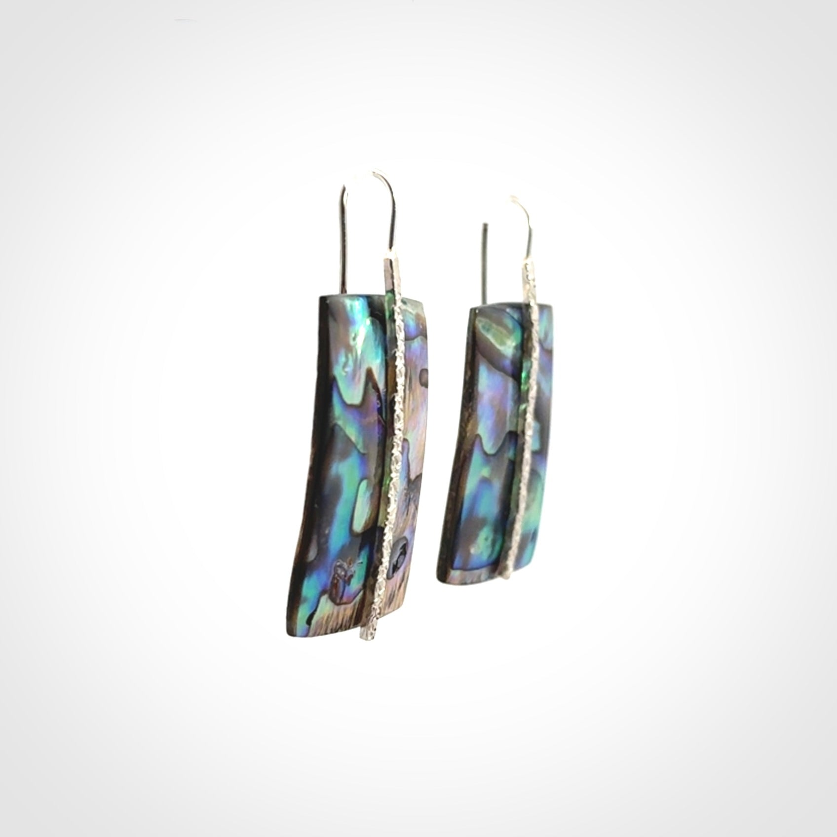 Paua shell with sterling silver earrings