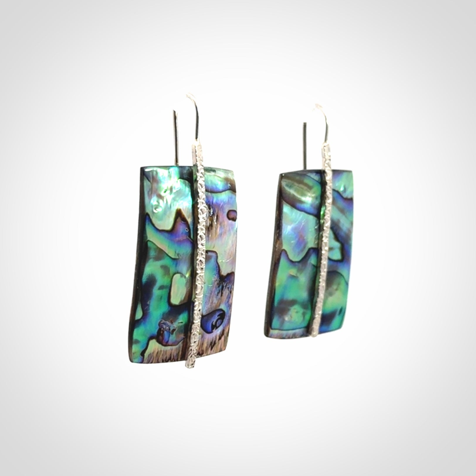 Paua shell with sterling silver earrings