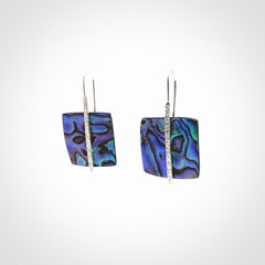 Gorgeous Pāua Shell and Sterling Silver Earrings