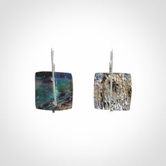 Gorgeous Pāua Shell and Sterling Silver Earrings
