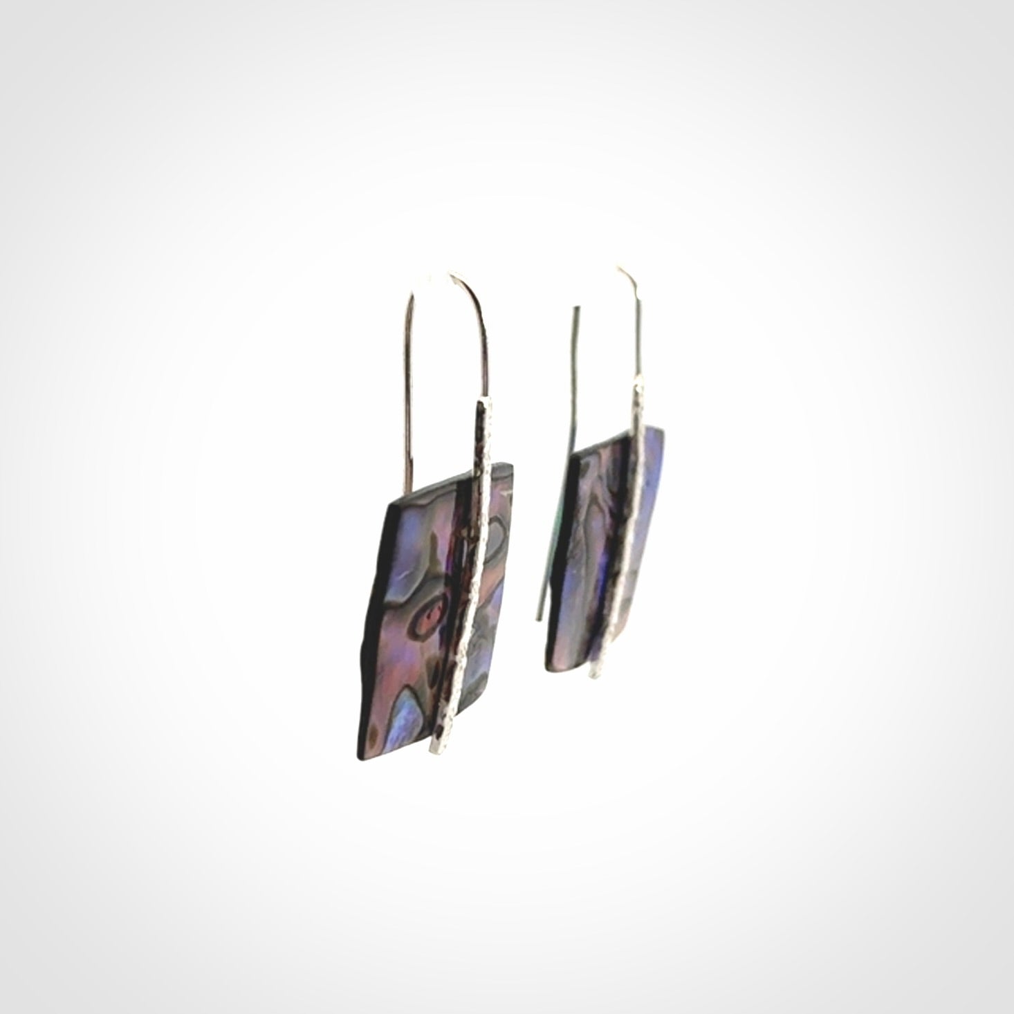 Gorgeous Pāua Shell and Sterling Silver Earrings
