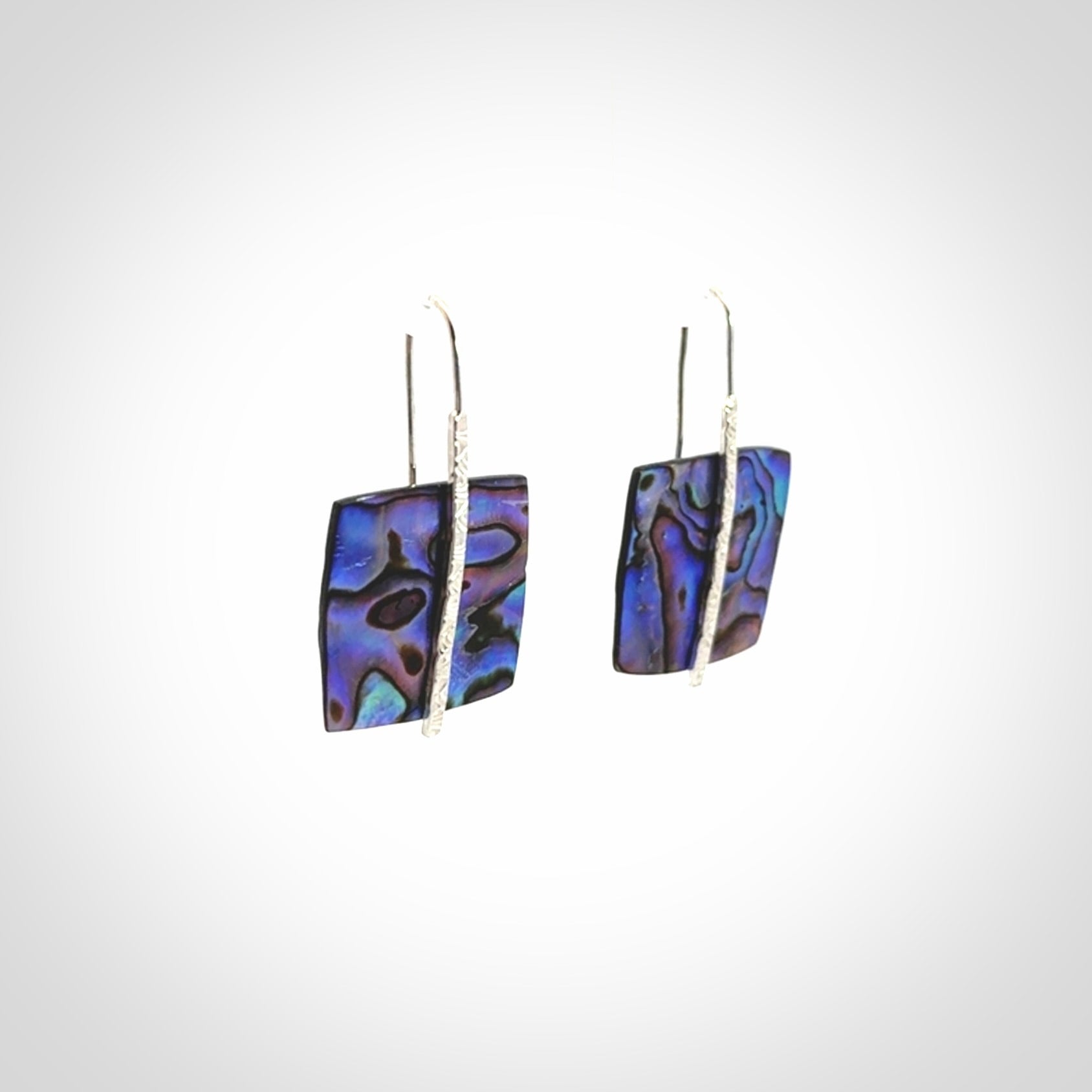 Gorgeous Pāua Shell and Sterling Silver Earrings