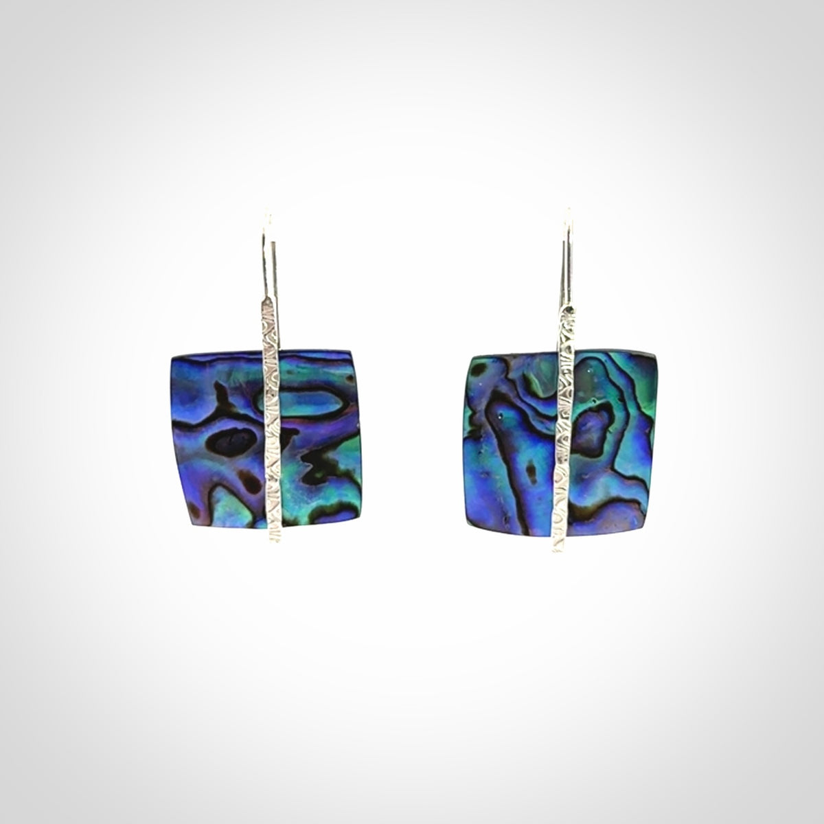 Gorgeous Pāua Shell and Sterling Silver Earrings